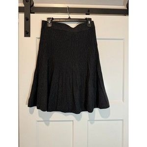 CAbi Style 503 | Gray Pleated Flare Cotton Stretch Skirt | Size Small | NWOT